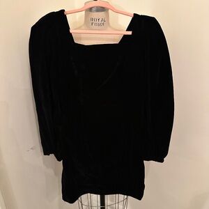 Vintage Puffy Sleeves Square Neck Party Mini Dress